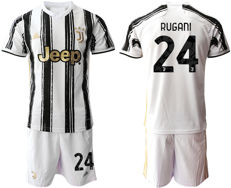 Men 2020-2021 club Juventus home #24 white black Soccer Jerseys